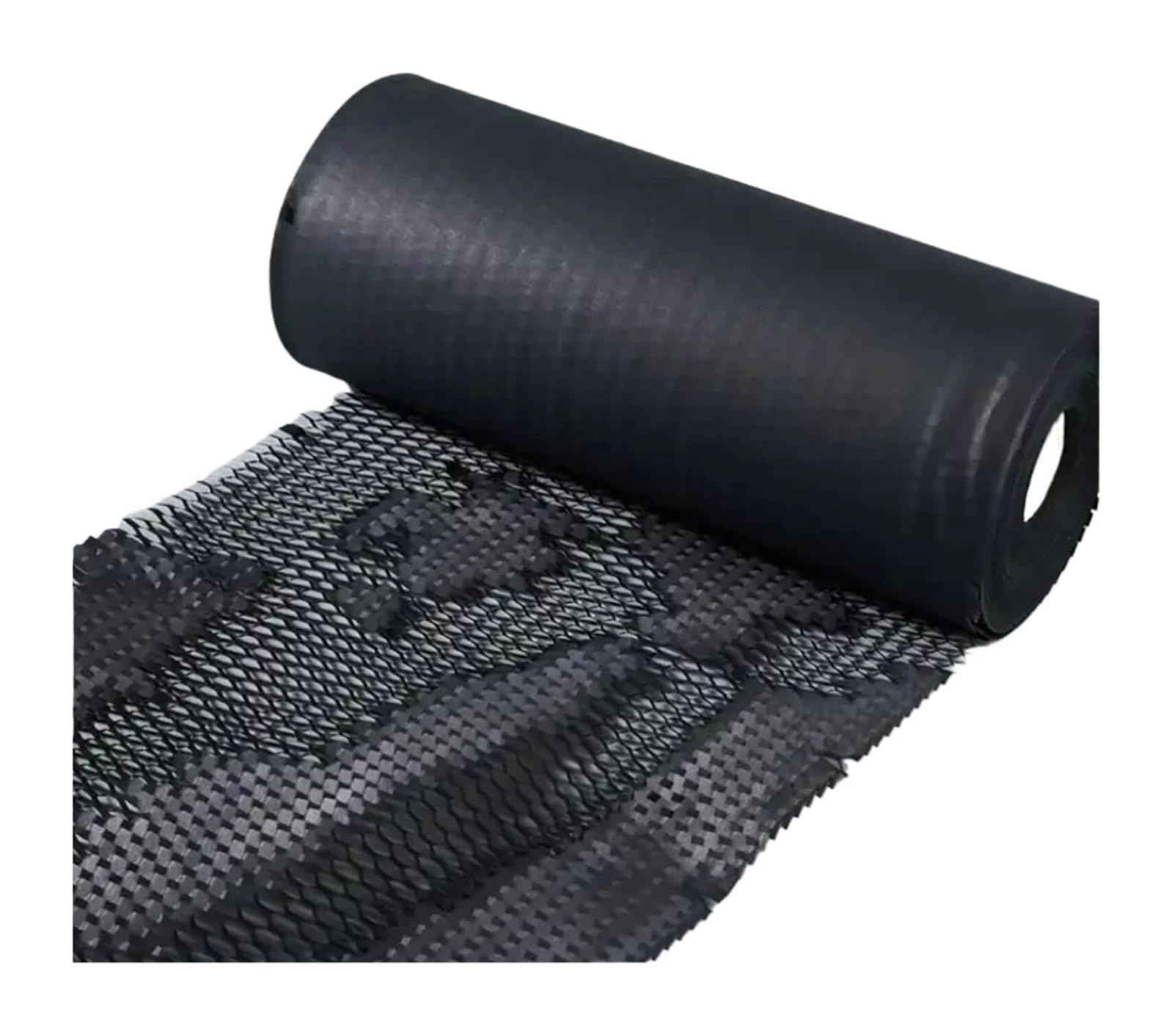 Alternatywa dla folii bąbelkowej, Rolka papieru o strukturze plastra miodu szerokości 30 cm, czarna do pakowania prezentów(Black 30cmx20m)