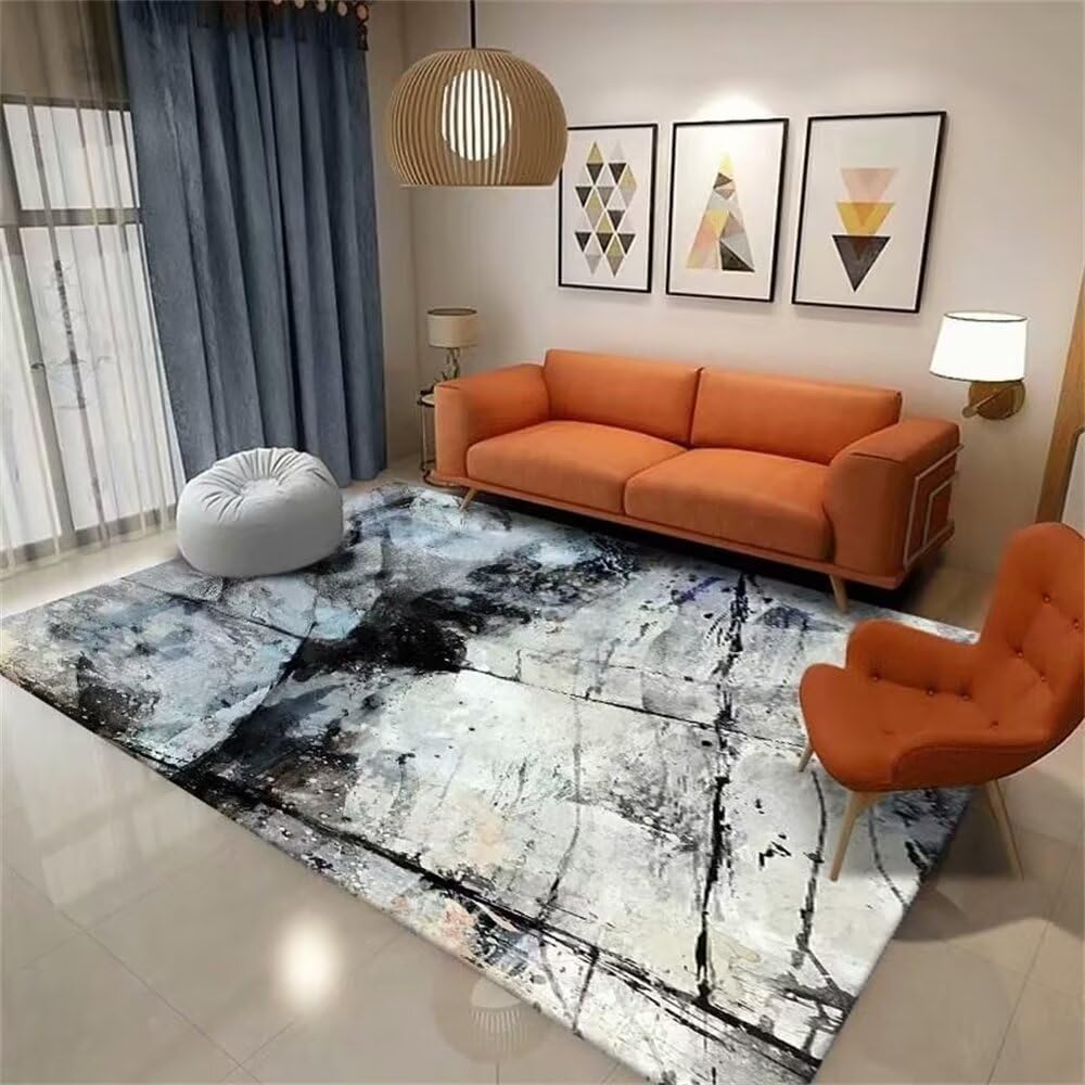 Tapis chambre décoration floue abstraite pour créer un cocon moderne