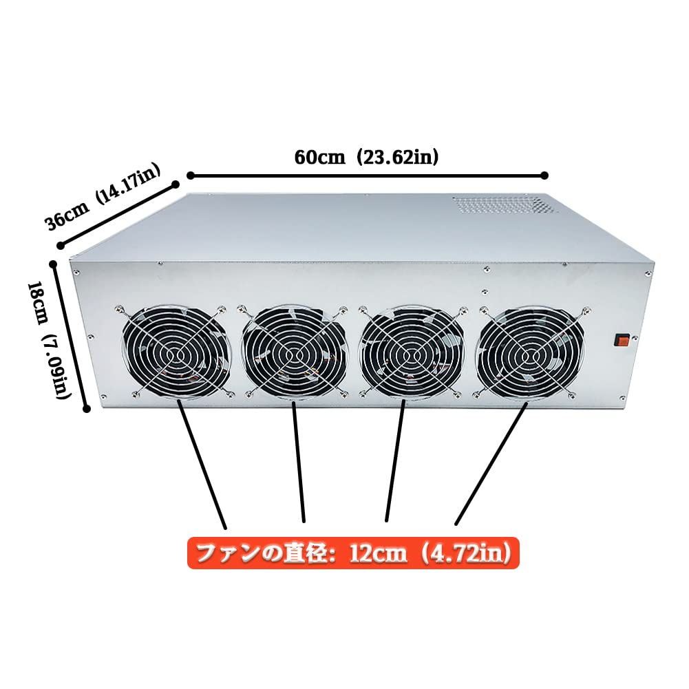 Amazon.co.jp: マイニングリグケース、BTC-T37 ケース、8GPU