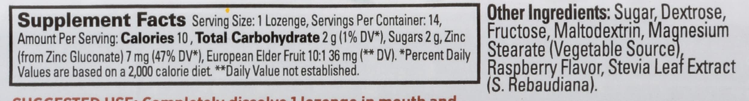 Quantum Health TheraZinc Zinc Lozenges|Elderberry Raspberry|Immune Support Formulated with Zinc Gluconate|Fast Relief|No Aftertaste|14 Count thumbnail 3