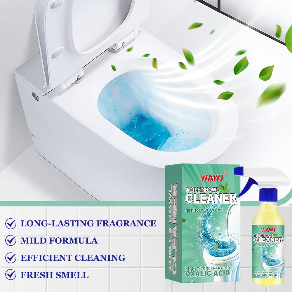 Detergente per la tazza del water, Detergente per WC in Acido ossalico, Rimozione delle urine extra forte, Detergente per WC e schiuma, rimozione del calcare contro calcare e sporco