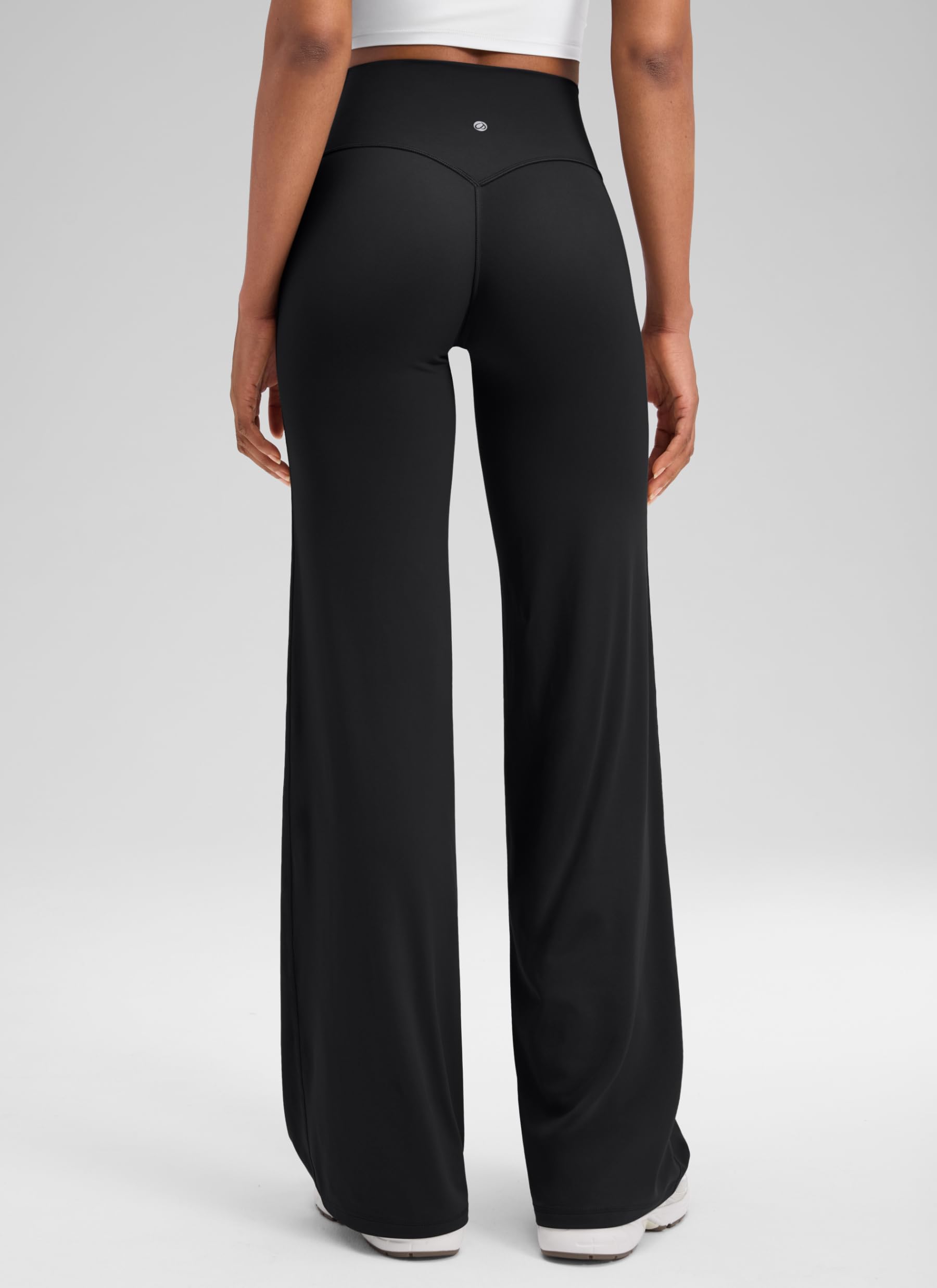 CRZ YOGA Spodnie Softretch Wide Leg 28" | Bez szwów z przodu, Najwyższy komfort, Bezpośrednio na skórze, Do jogi, Swobodny, Wysoki stan, Dla kobiet