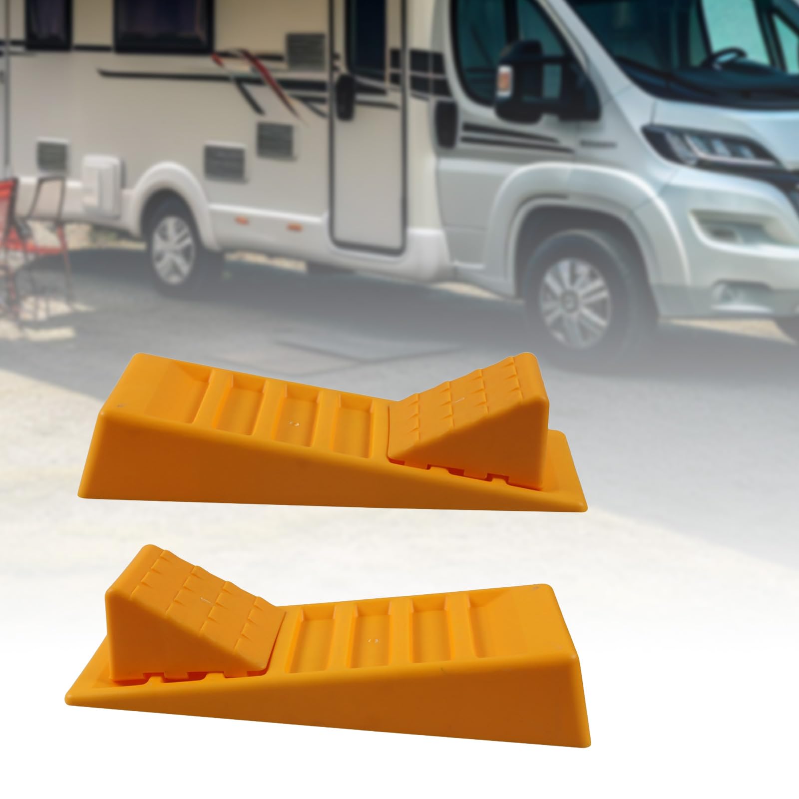 Unterlegkeile für Lasten, geeignet für Anhänger, Wohnmobil, schlagfest, Reifen, Unterlegkeile, Camper, Nivellierung, Camper, Radstopper