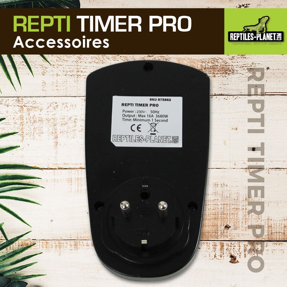 Reptiles-Planet Elektronischer Timer für Repti Timer Pro Terrariennebler, Schwarz, 875862