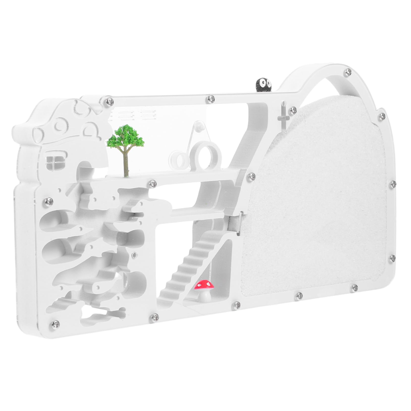 Castillo de Observación de Hormigas Abs Blanco para Niños | Refugio de Hormigas, Granja de Hormigas Trepadoras, Decoración Colegio, Kit Científico Interactivo