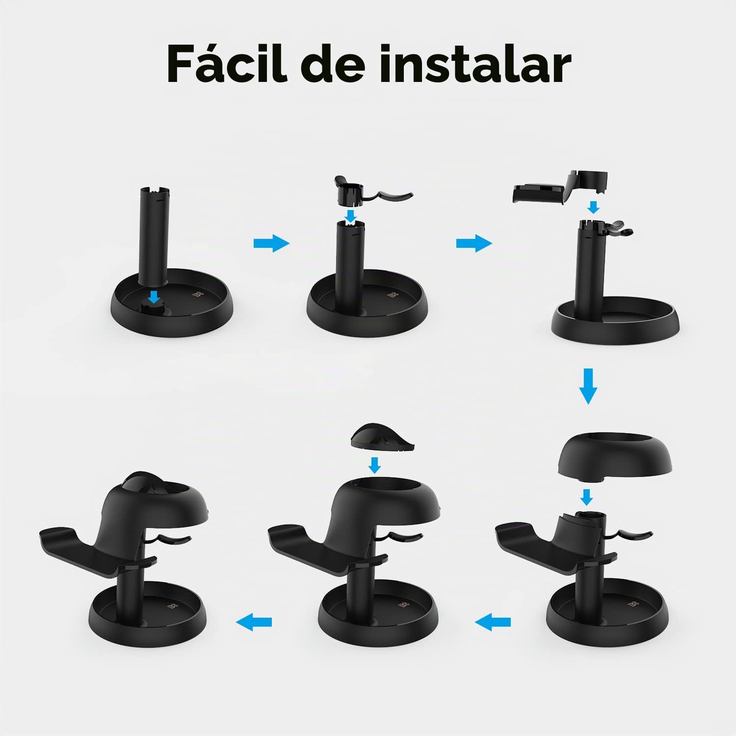 AMVR Soporte de Realidad Virtual, Accesorios de Compatible con Q3s, Q3, Auriculares Quest Pro, Meta Quest, para Quest 2, Pico 4,Rift o Rift S y Controladores táctiles