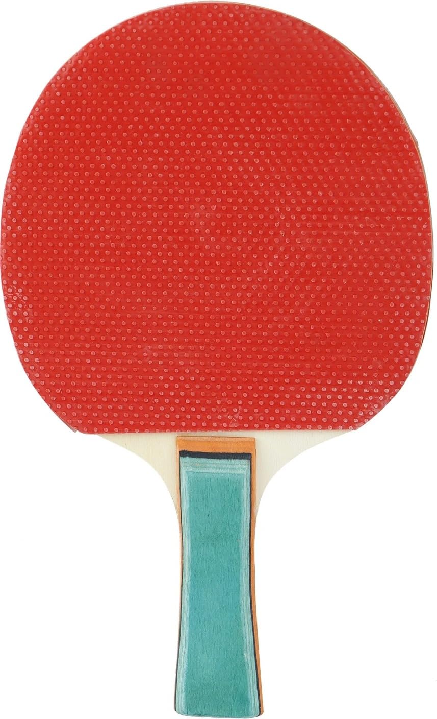 Professional Table Tennis Racket Ping Pong Paddle Wooden Handle High Grip Red Rubber Bat for Training Practice Indoor Outdoor Sports-image-37