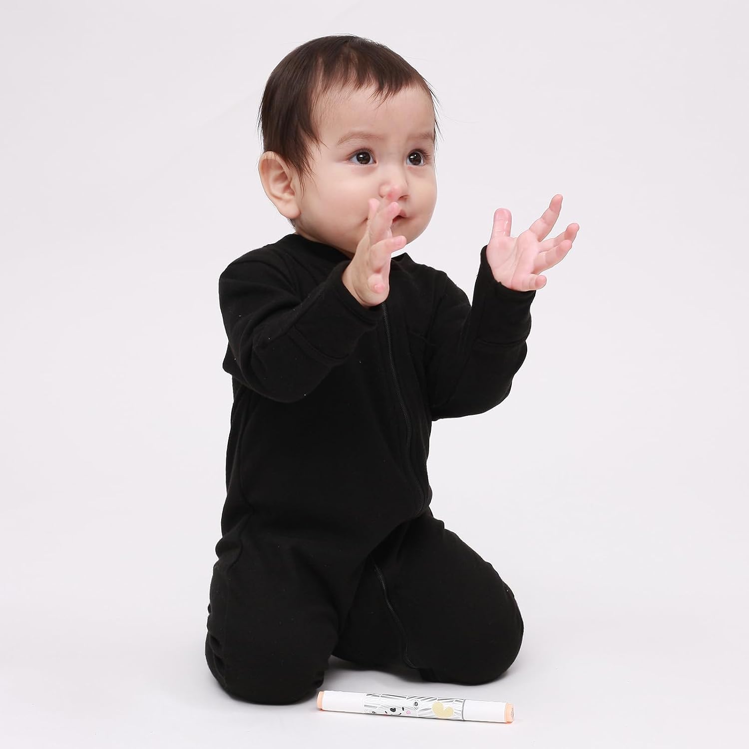Baby Kids Sleep and Play Baby Cotton Sleeper Zip Front Footed Pajamas 0-12 Month