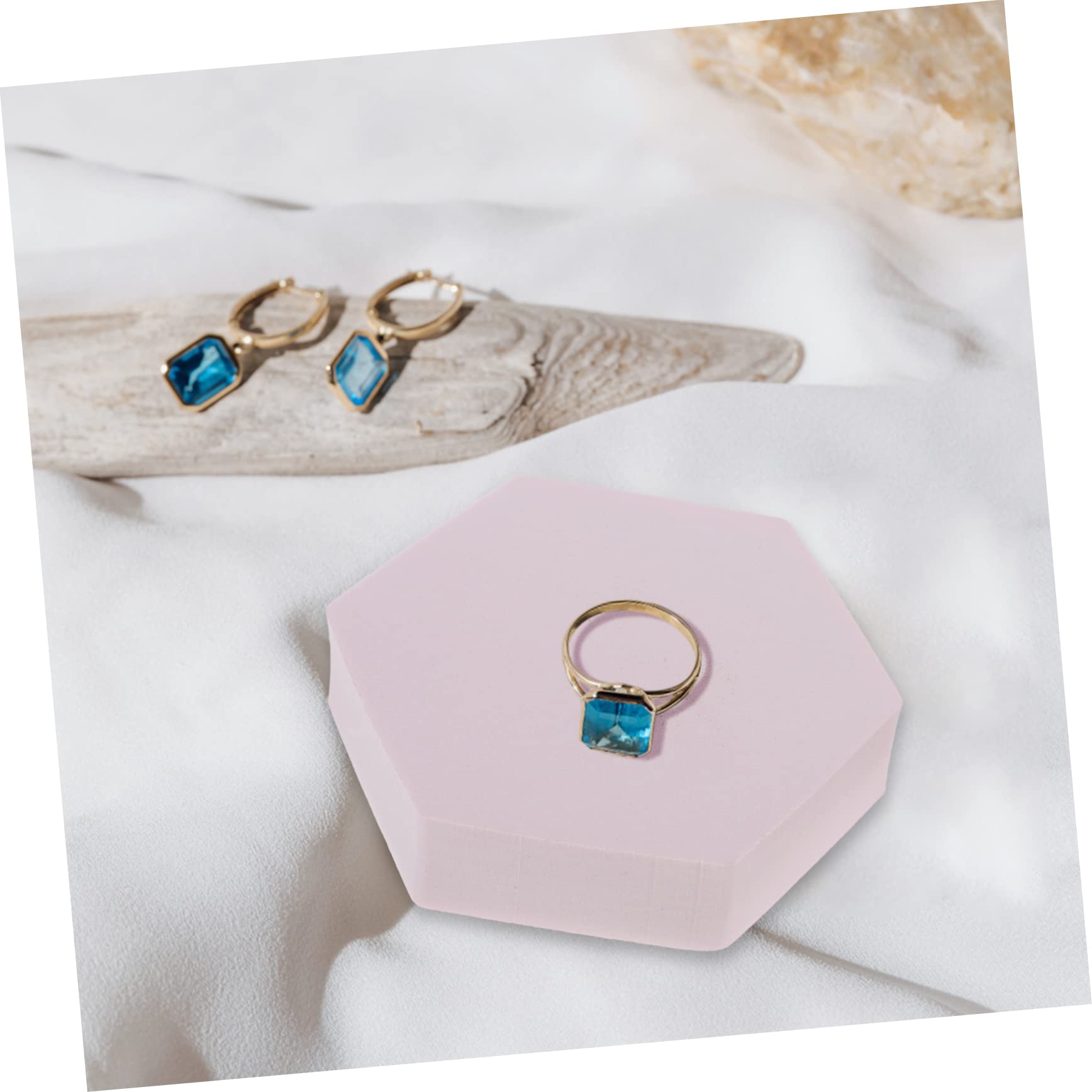 8piezas Accesorios Fotográficos Geométricos para Fondo De Fotografía De Joyería y Cosméticos Prop Props De Cubo para Decoración De Estudio