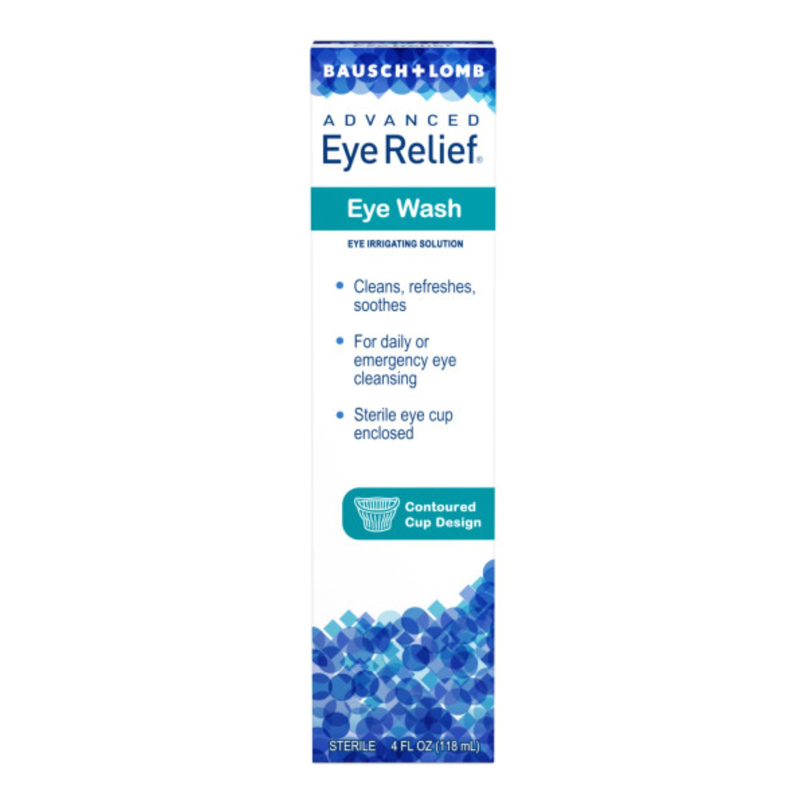 Eye Wash by Bausch Lomb Eye Relief Solution that Cleans Refreshes and Soothes 4 Fl Oz