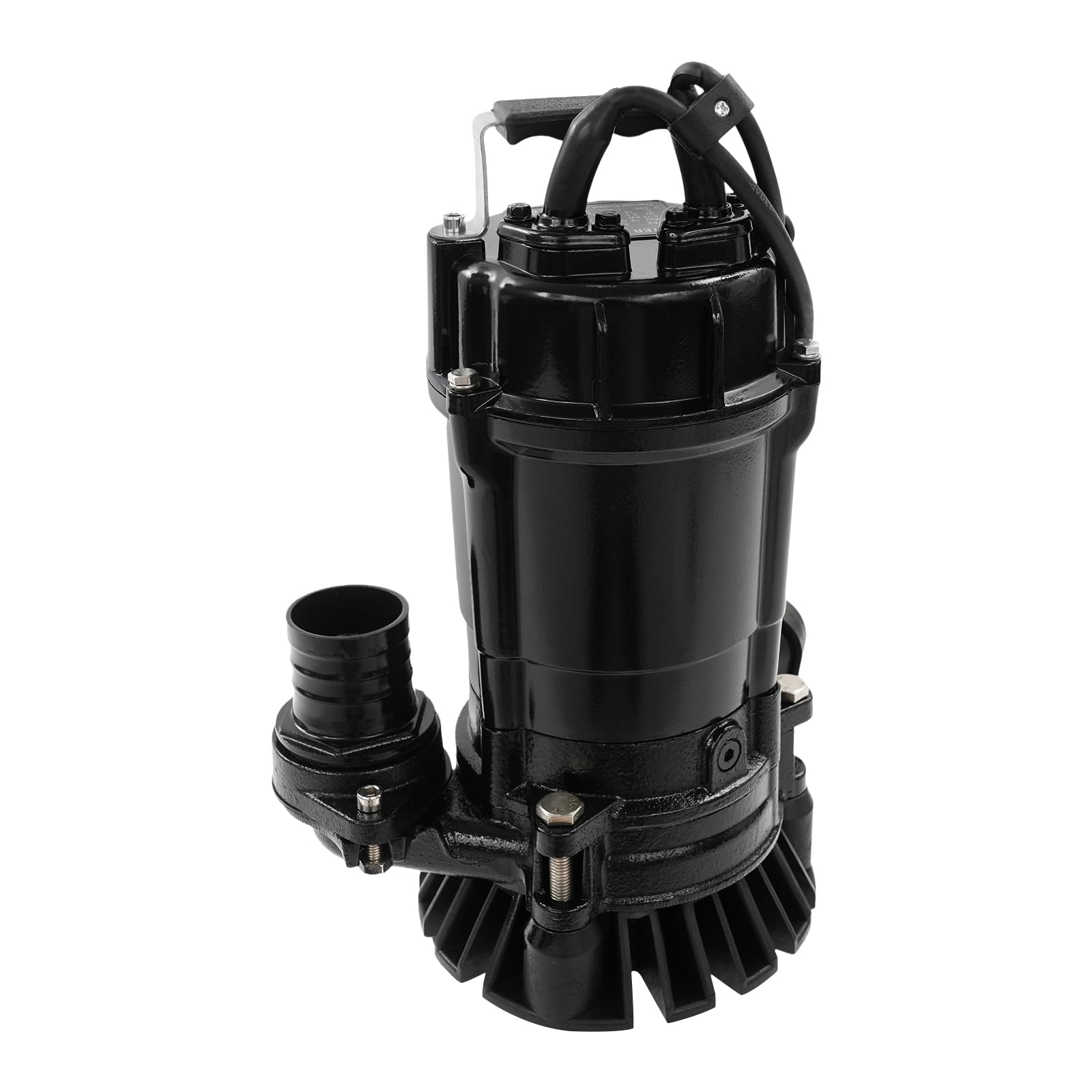 Bomba sumergible negra de 750 W, bomba de agua de 18 m de altura de extracción, bomba de aguas residuales, 19 m³/h, bomba sumergible con función de succión, para piscina, sótano, drenaje