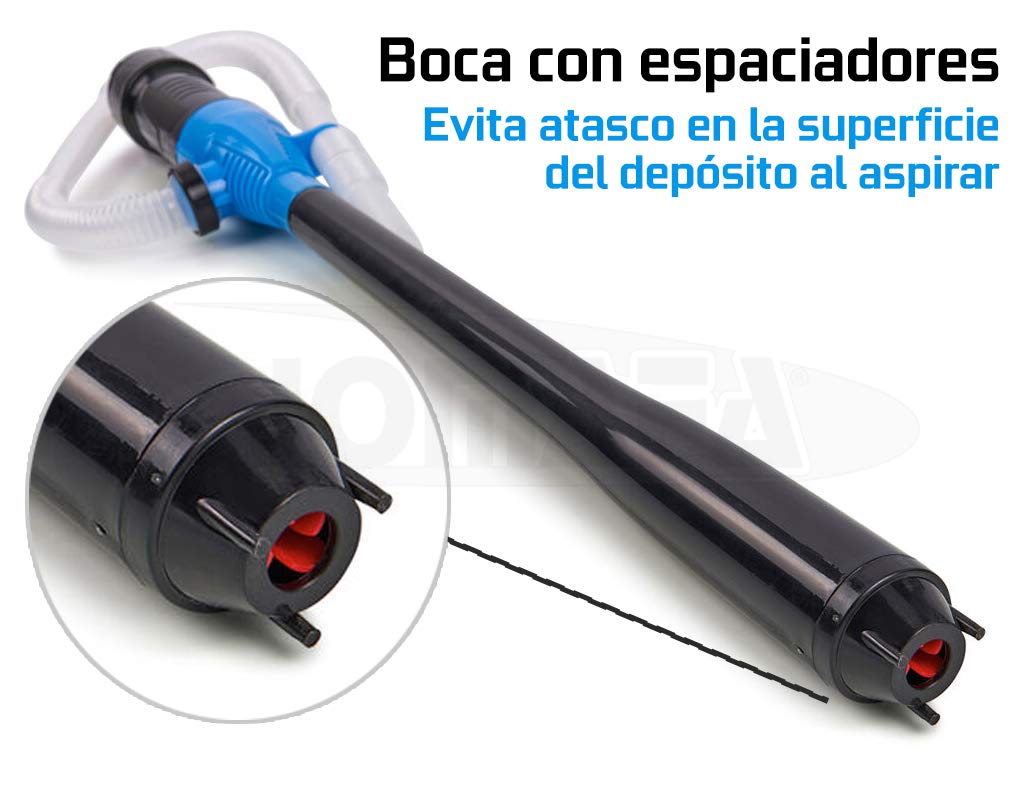 Bomba Sacar combustible portátil con sifón eléctrico, Combustible Gasolina Diesel Fluido Bomba de aceite INCLUYE PILAS