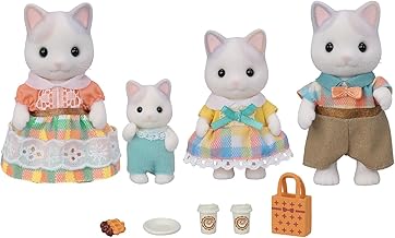 Calico Critters Latte Cat Family - Set de 4 Muñecas Coleccionables para Edades a partir de 3+