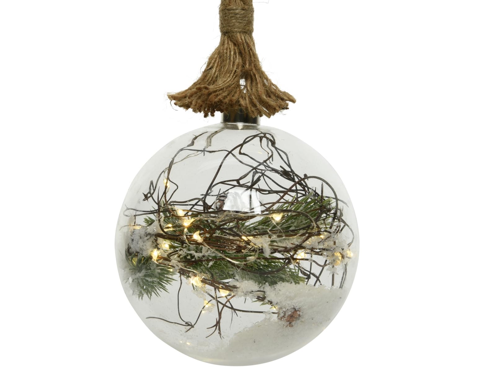 Lumineo Micro LED Ball Clear with Branch 20 cm