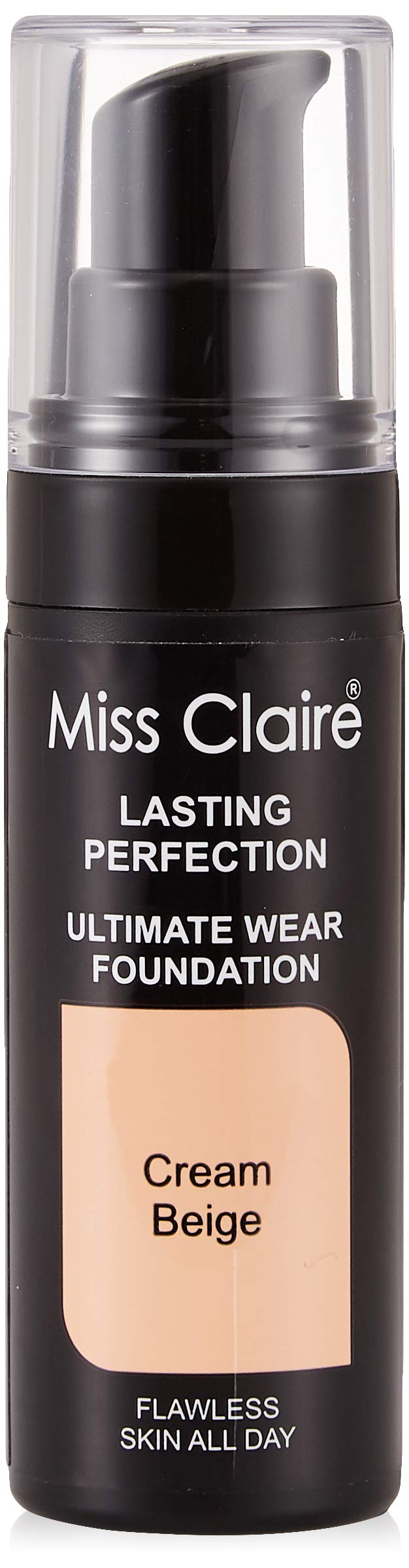Miss Claire Lasting Perfection Ultimate Wear Foundation, 21 Cream Beige, 30 ml