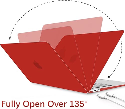 Miniatura 5 de B BELK Funda compatible con MacBook Air de 13 pulgadas 2022 2021 2020 2019 2018 A2337 M1 A2179 A1932 Touch ID, carcasa rígida de plástico mate para
