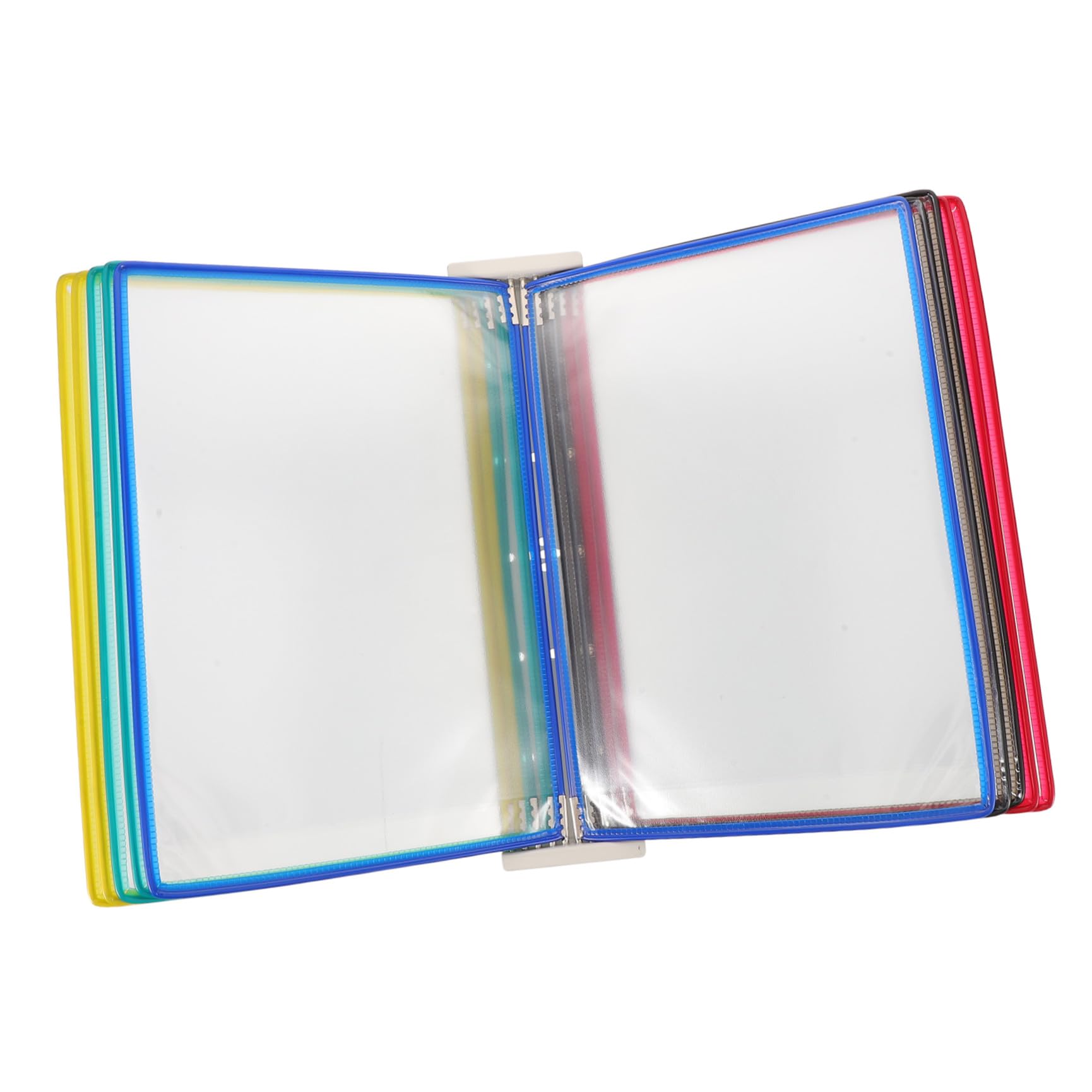 COHEALI Organizzatore Magnetico da Muro per Ufficio 10 Tasche Porta Documenti A4, Design Salvaspazio in Pvc e Ferro per Frigorifero e Riunioni