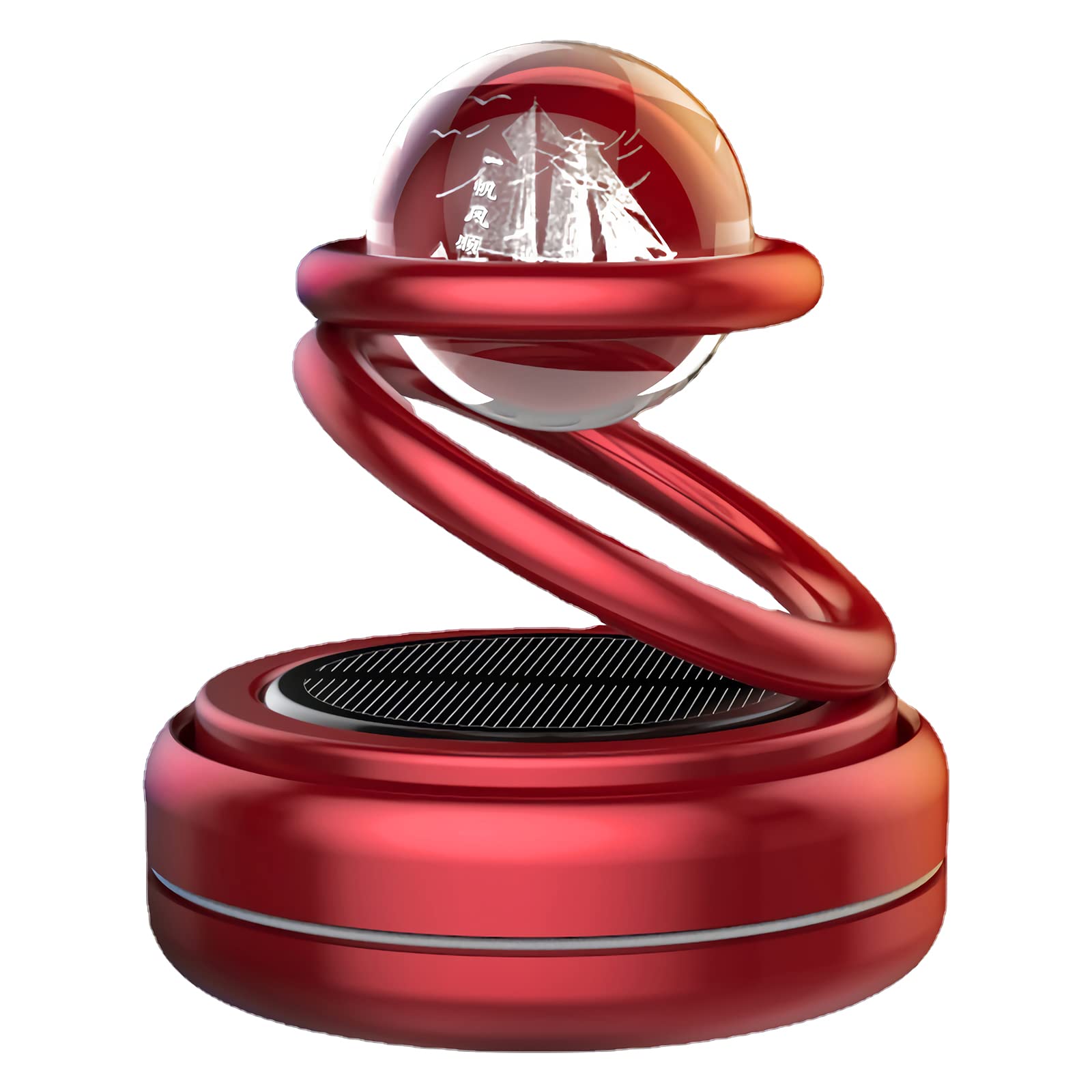 Aerbee Car Aroma Diffuser, Solar Powered Car Air Freshener, Air Purifier Interstellar Suspension Decoration Accessories for Car Home Office Ornament