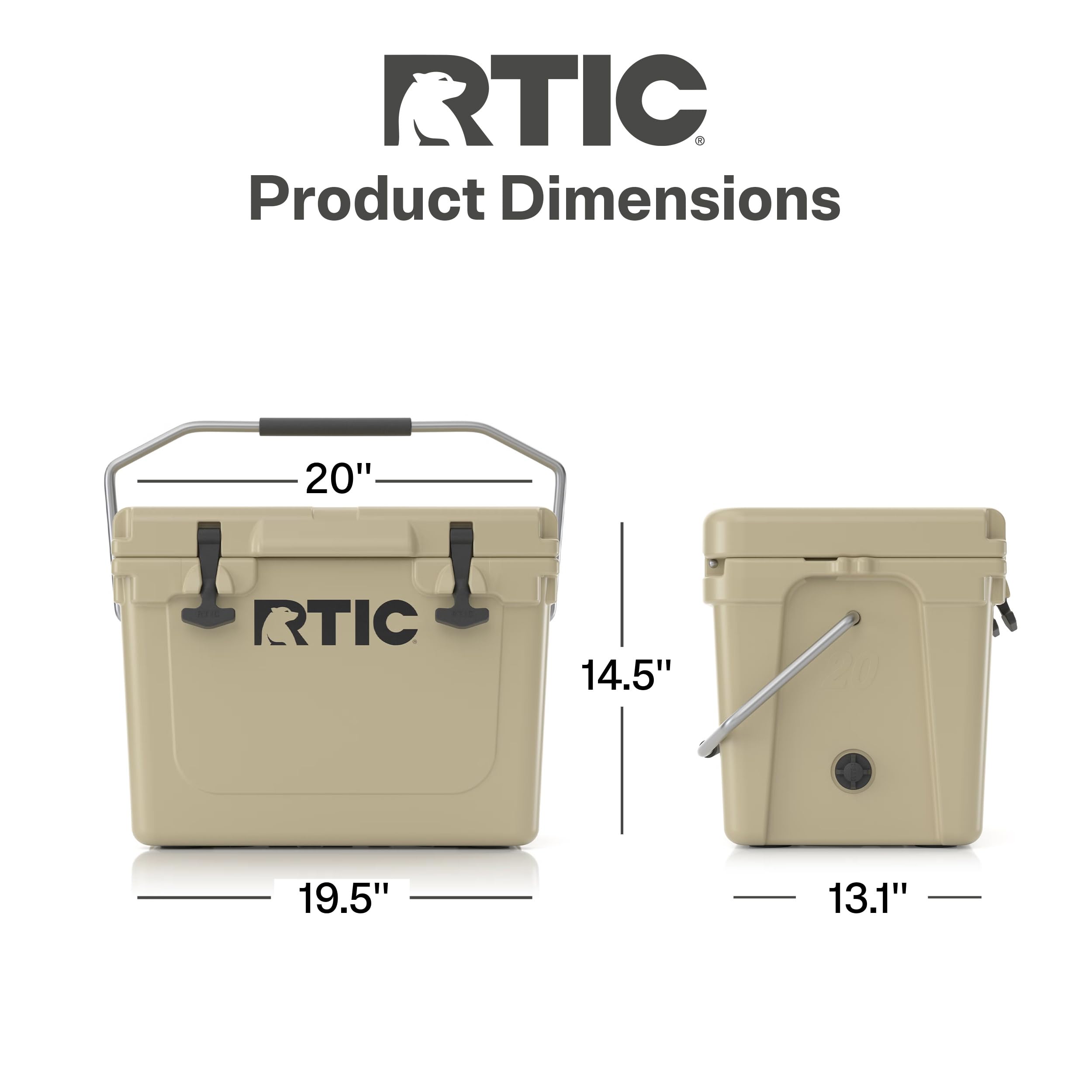 Amazon | RTIC クーラーボックス 20 タン/YETI イエティ TAN | RTIC