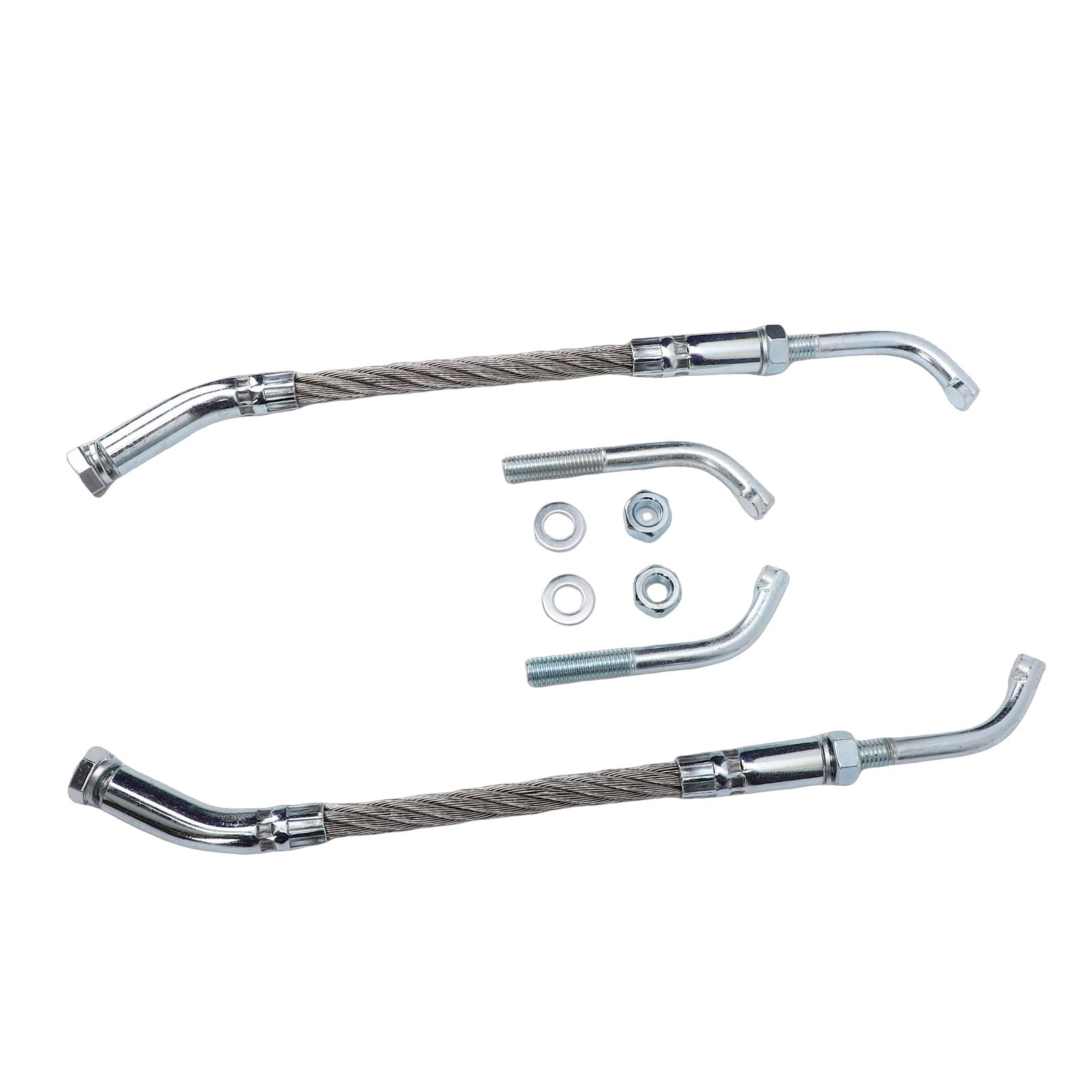 Ice Scratchers Kit Enhanced Traction for Snowmobile Fit for Track Height 2-1/2 Ice Scratchers Replacement Set for All Snowmobiles Equipped with Reverse and Non Reverse Gears (Metal Silver) - 4