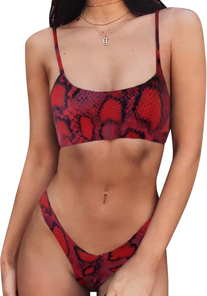 Amazon.es bikinis tiro alto Mujer Ropa