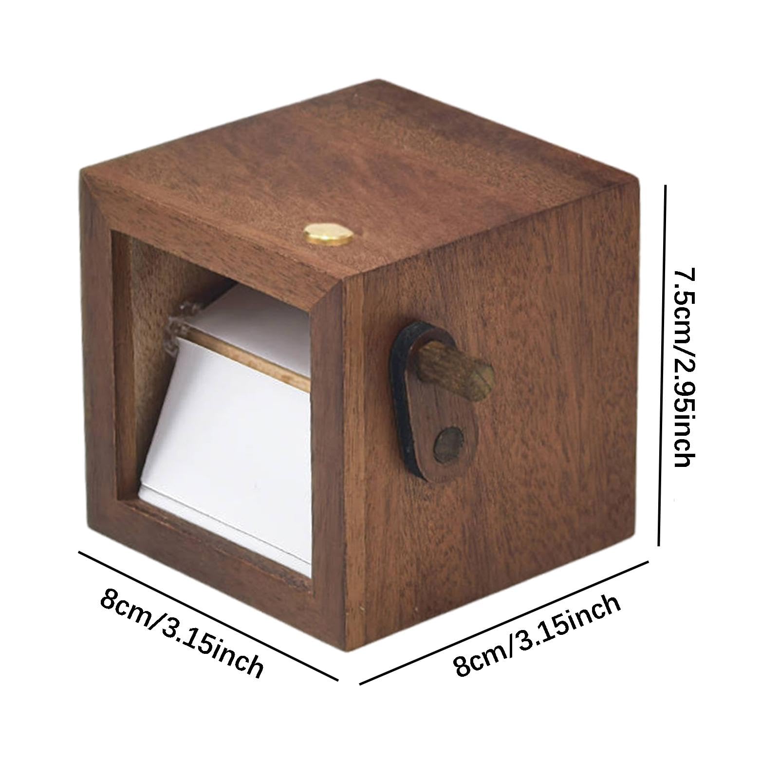 Álbum de Fotos Flipbook Portarretratos de Animación Manual de Madera con Luz Decorativa Regalar en Días Festivos Cumpleaños Y Ocasiones, Nogal Negro 16 Fotos, Individual
