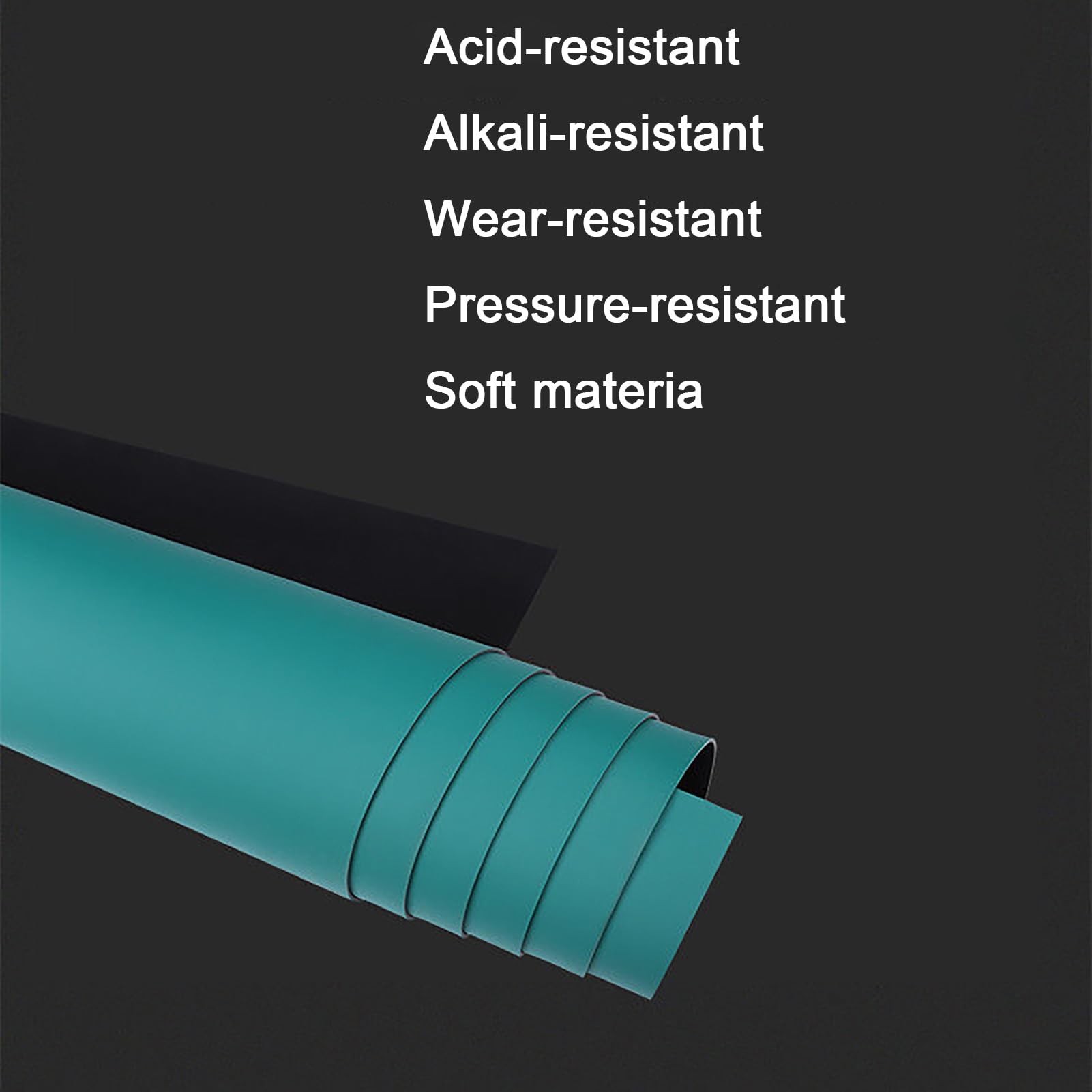 Alfombrilla antiestática for banco de trabajo, 2 mm de grosor, verde, antideslizante y resistente al desgaste, for bancos de reparación de laboratorios(1.2x1meter/3.9x3.3ft)