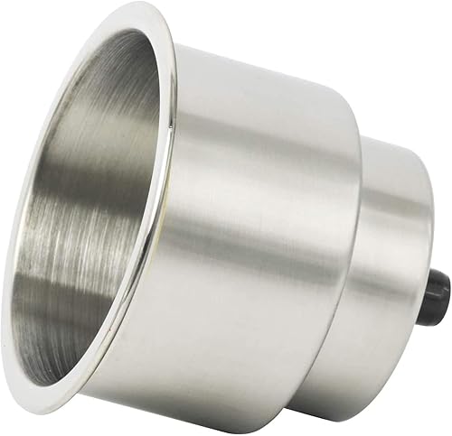 Miniatura 6 de NovelBee 2 piezas de acero inoxidable portavasos para bebidas con drenaje, portavasos de barco para caravana marina