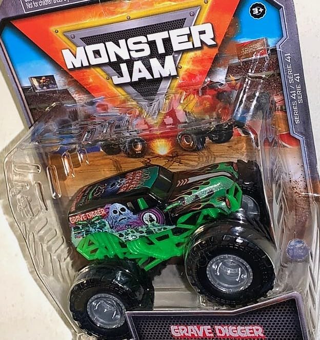 Amazon.com: Monster Jam Grave Digger, Series 41 : Toys & Games