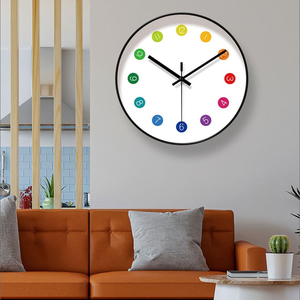 Orologio da parete Home Sweep Second Orologio al quarzo Orologio da parete for camera da letto Orologio da soggiorno Orologio semplice Orologio da parete creativo Reloj De Pared(A)