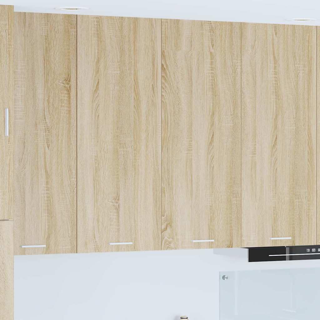 Hängeschrank Sonoma-Eiche 80 x 31 x 100 cm, Holzwerkstoff, Küchenschrank mit 2 Türen, Wandmontage