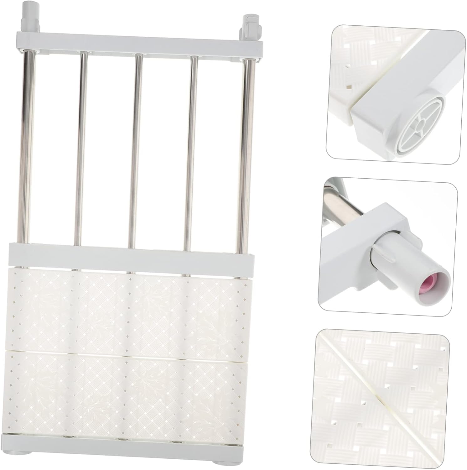 Alipis Nail Storage Rack Retractable Shelf Wardrobe Shelf Bathroom Closet Bedroom