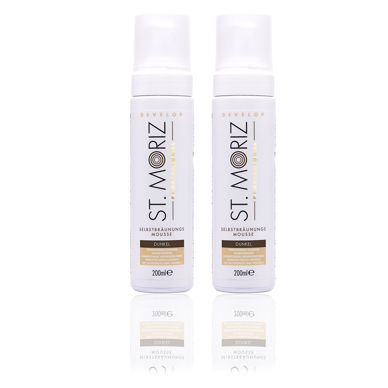 St Instant Self Tanning Mousse in Dark Tone - All Skin Types - 2 x 200 ml