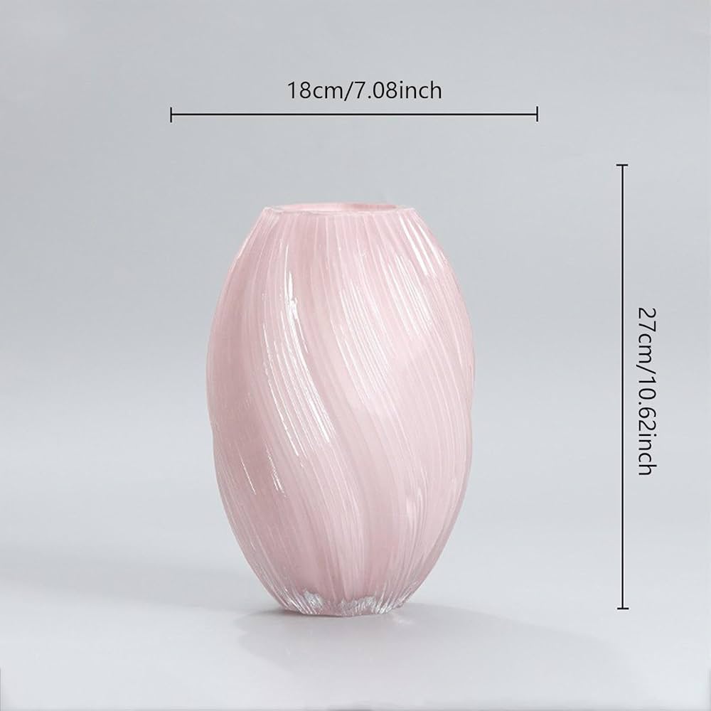 スパイラルデザインのオーダーガラス花瓶 スパイラルデザインのオーダーガラス花瓶