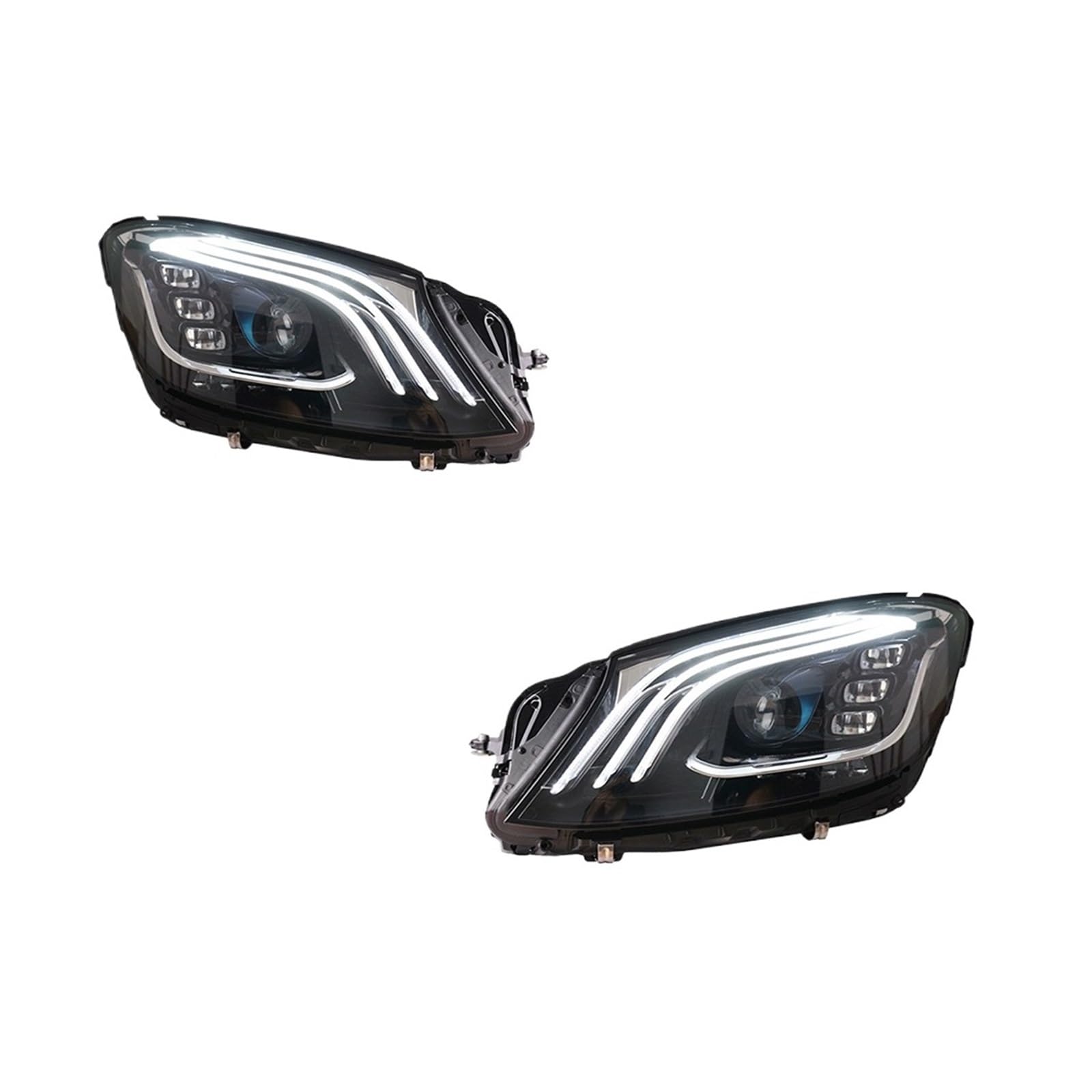 Faros LED elegantes para Benz Clase W222 con luces de freno e intermitentes integrados 8