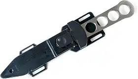 WarTech Faca de sobrevivência de mergulho de 22 cm (8,75") com bainha de tira de perna