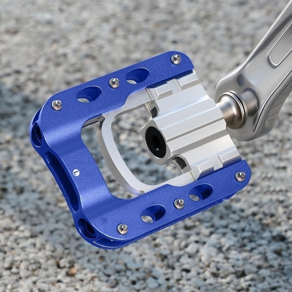Pedali per bicicletta in lega di alluminio per biciclette pieghevoli a 3 cuscinetti, piattaforma antiscivolo, design impermeabile, leggeri e stabili per una guida sicura in qualsiasi condizione