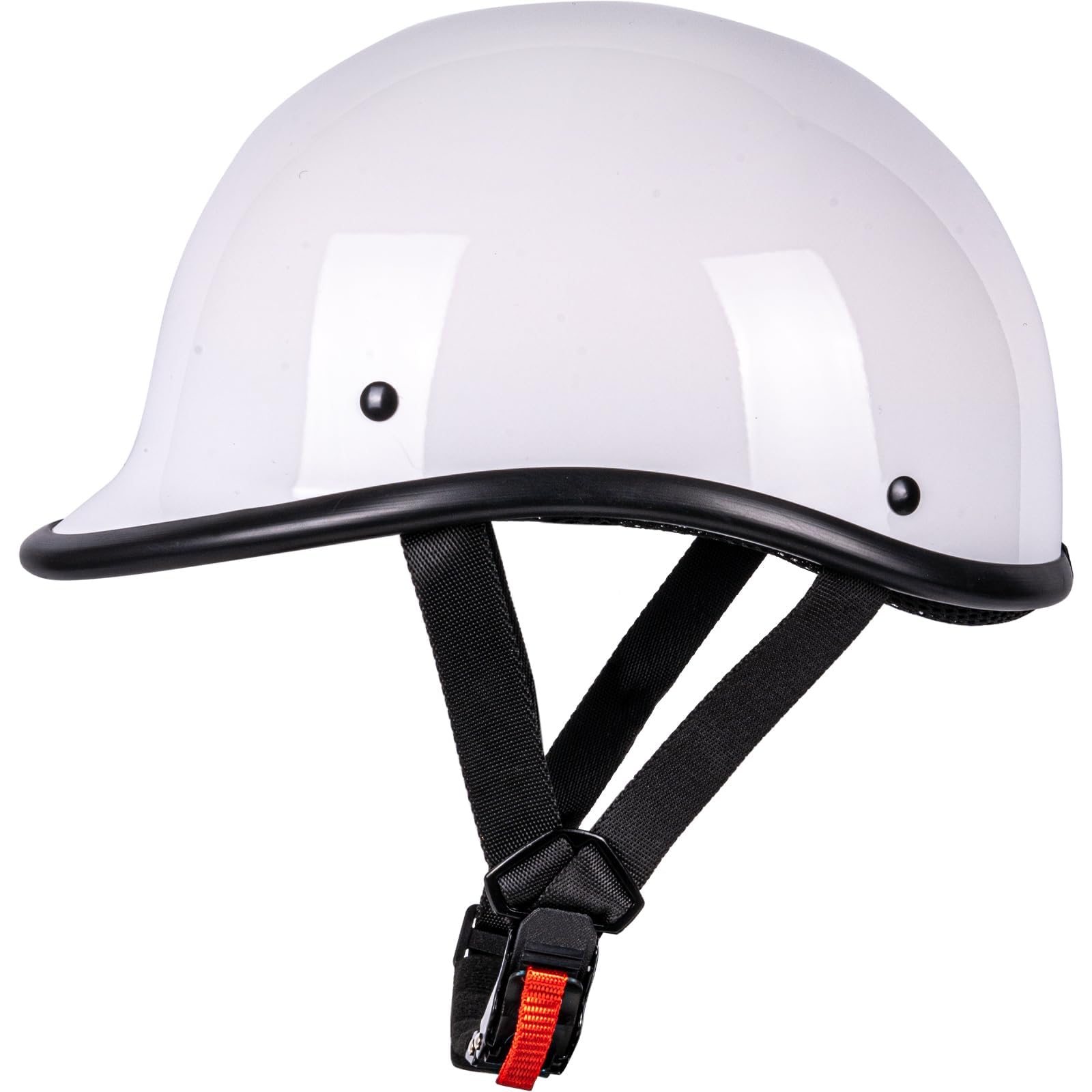 29 dollar polo motorcycle helmet Yesmotor Low Profile Half Beanie Helmet-DOT Approved(White,S) color:Pearl White 1/32 The Best Four Fly Black TSA Lock release tri