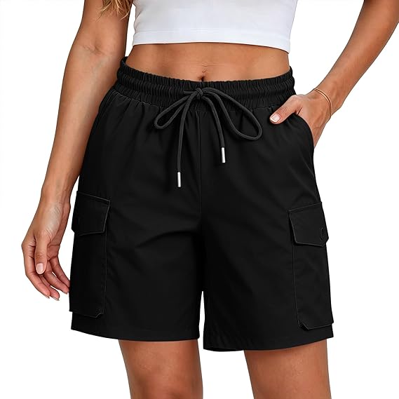 Juniper Outdoors Women's Cargo Shorts Quick Dry 90% Polyester