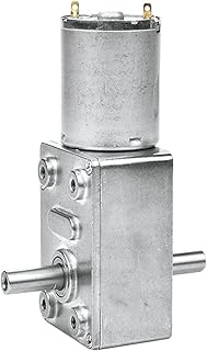 ELLANA Turbine Speed Dc Geared 6v Motor JGY370 6v Dc Motors Electric Clock Motor Double Output Shaft Motor has Strong self-Locking Force Worm controllable (Color : 6V, Size : 42rpm)