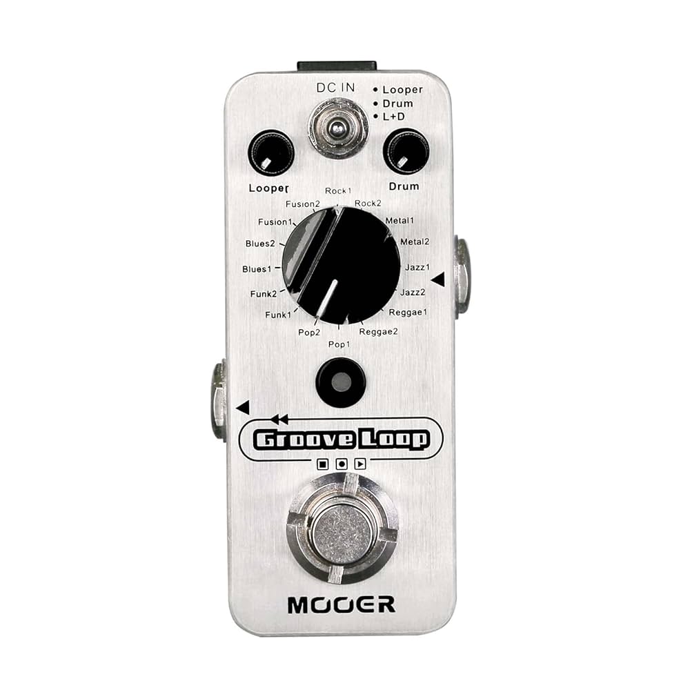 ほぼ新品　Mooer Groove Loop MOOER Groove Looper Pedal Drum Machine Stereo Guitar Loop