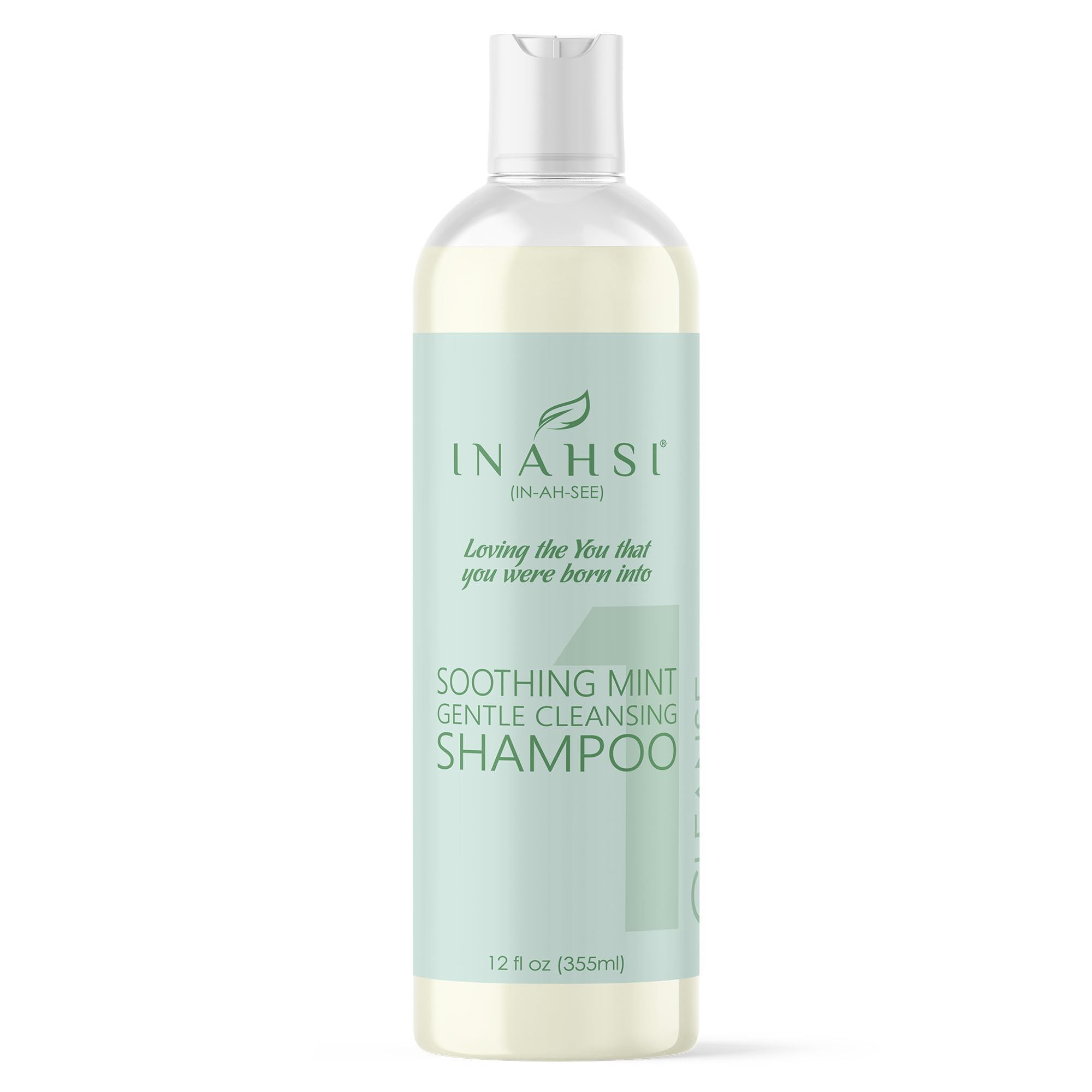 Soothing Mint Gentle Cleansing Shampoo | Hair Shampoo for Men, Women, or Kids with Curly Hair | Hair Products for Naturally Curly Hair 12 oz | Made in the USA