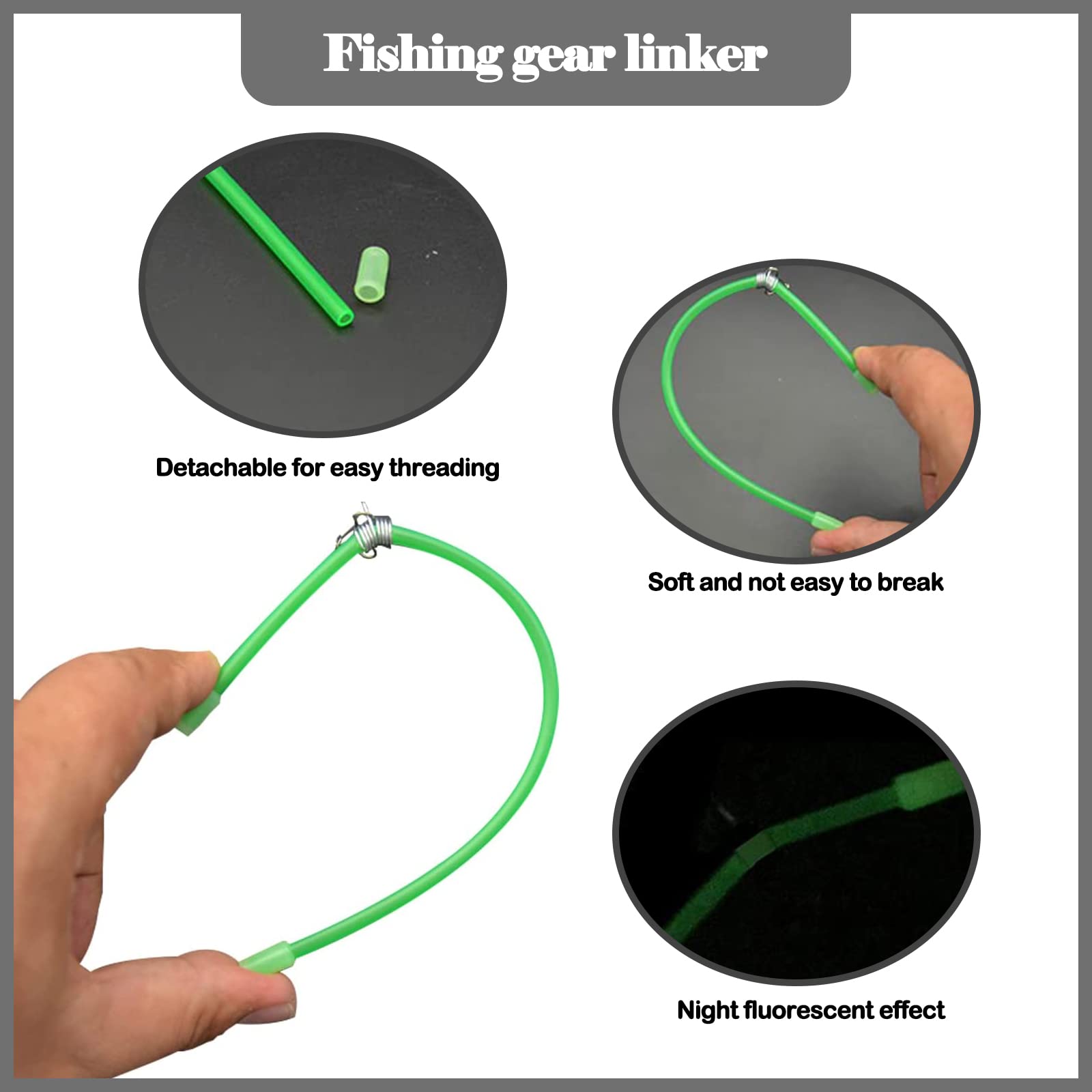 25 Anti-tangle Boom Per Pesca - Braccetti Anti-groviglio 15 Cm Verdi In PVC, Con Snap, Per Lenze Profondit&agrave;