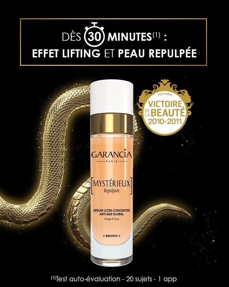 Garancia Mystérieux Sérum Repulpant Algue Marine Anti-Âge Rebondi 30ml | Sérum repulpant. Algue Alaria esculenta et actifs anti-âge, redonne rebond et lisse les traits