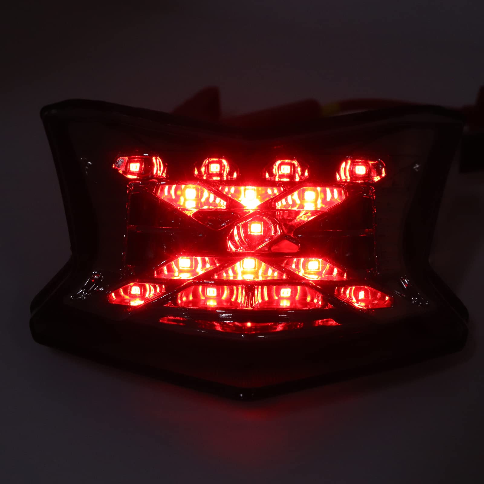 Montaje de luz trasera LED para motocicleta, lente transparente compatible con Kawasaki Z900/Z650/Ninja 650 2017 2018 2019