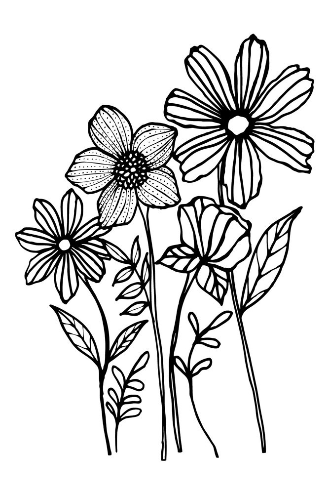 Prima Marketing Christine Adolf Cling Stamp: Joyful Garden