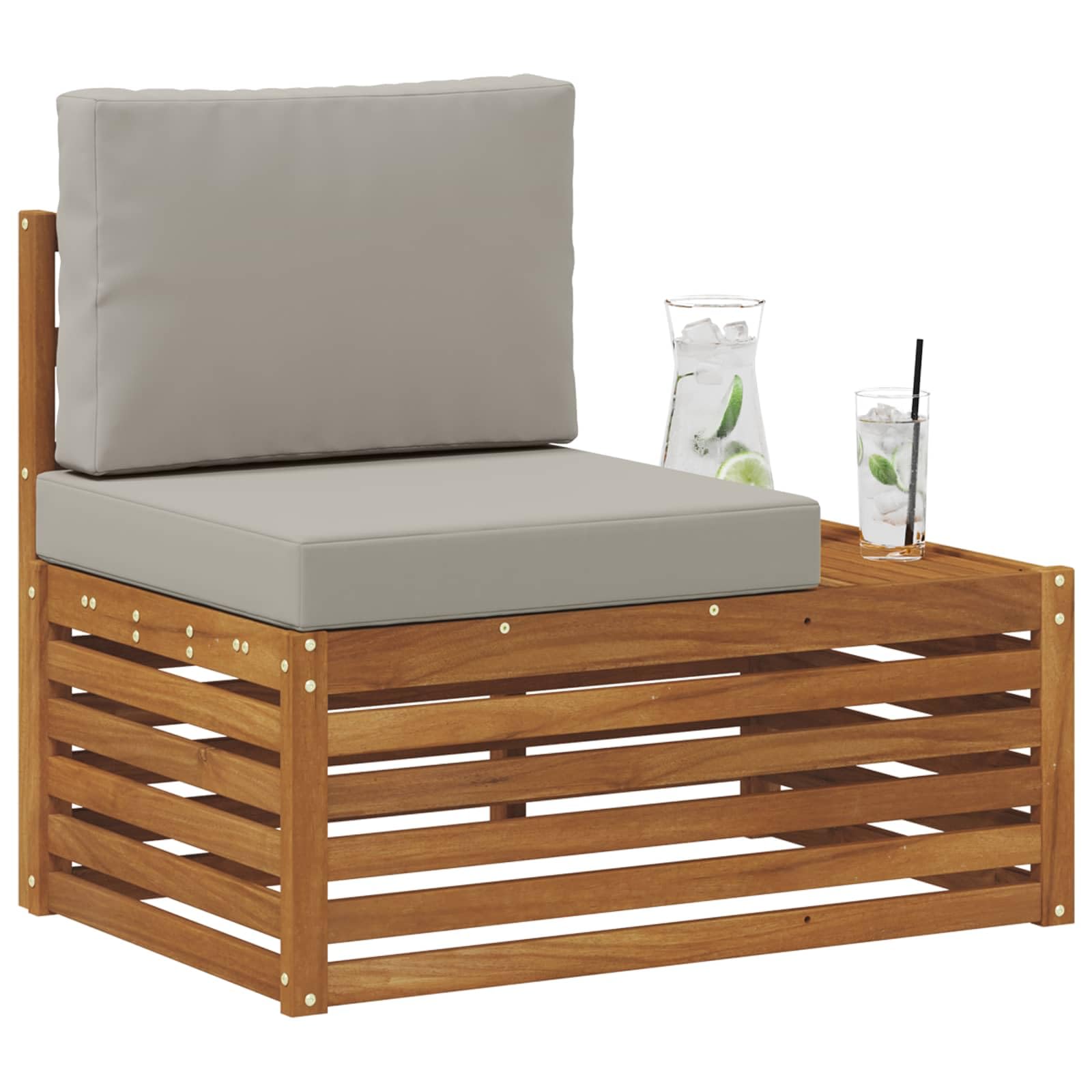 Canapé d'extérieur pour balcon moderne et résistant aux intempéries