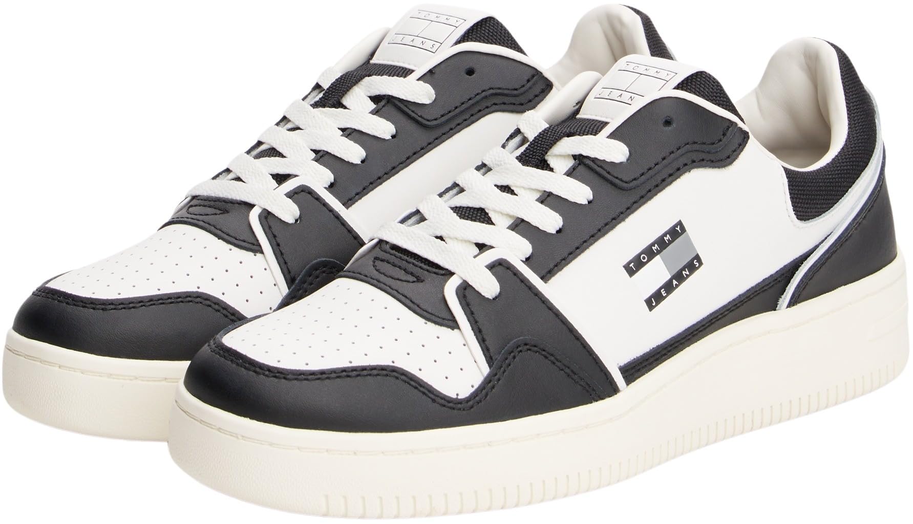 Tommy Jeans Uomo Sneakers con Suola Preformata Retro Basket Profilo Basso
