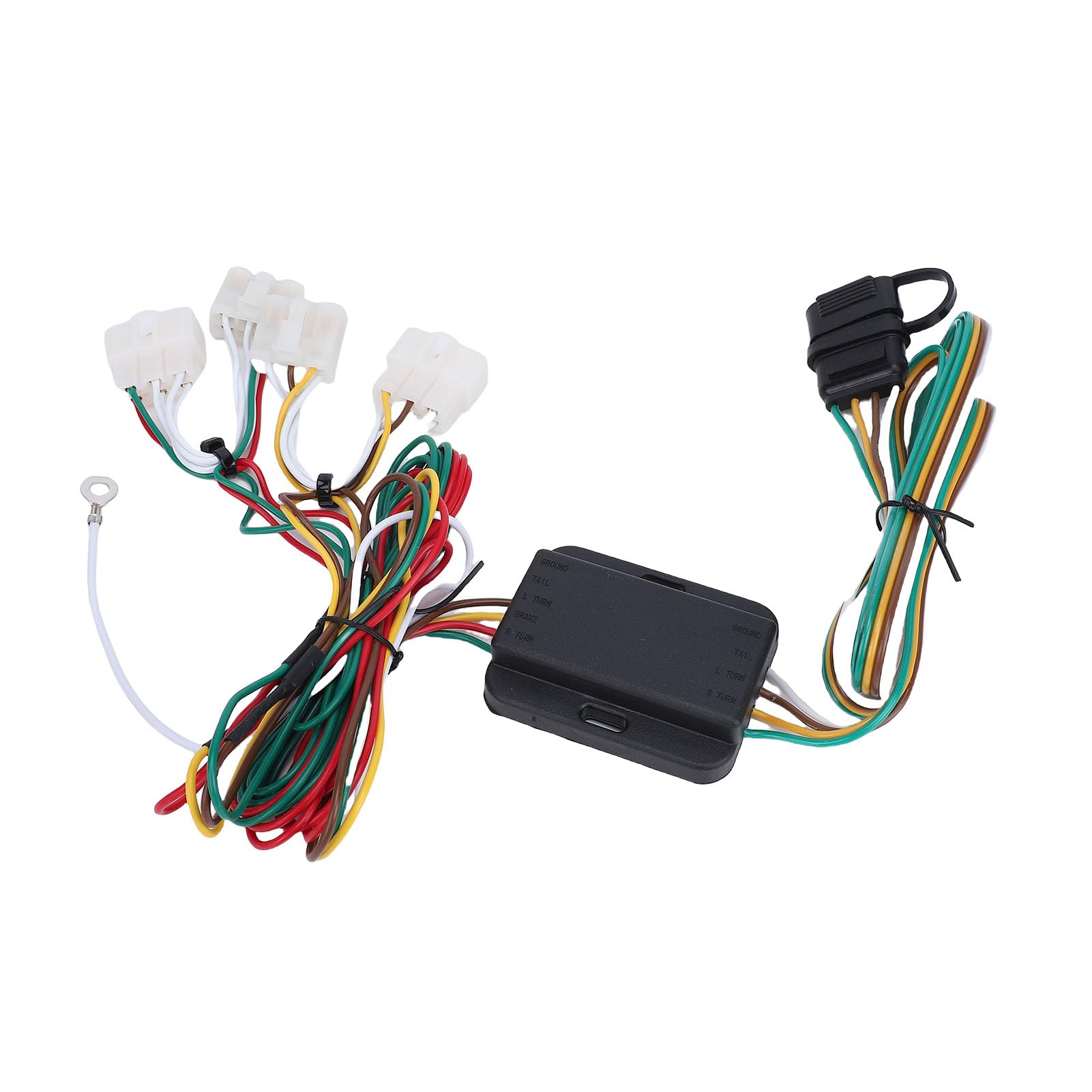 Ejoyous Arnés de Cableado para Remolque de 4 Pines, Diseño Plug and Play, Conector en T Plano de 4 Vías para 1995-2004, Instalación Rápida para Necesidades de Remolque y Transporte