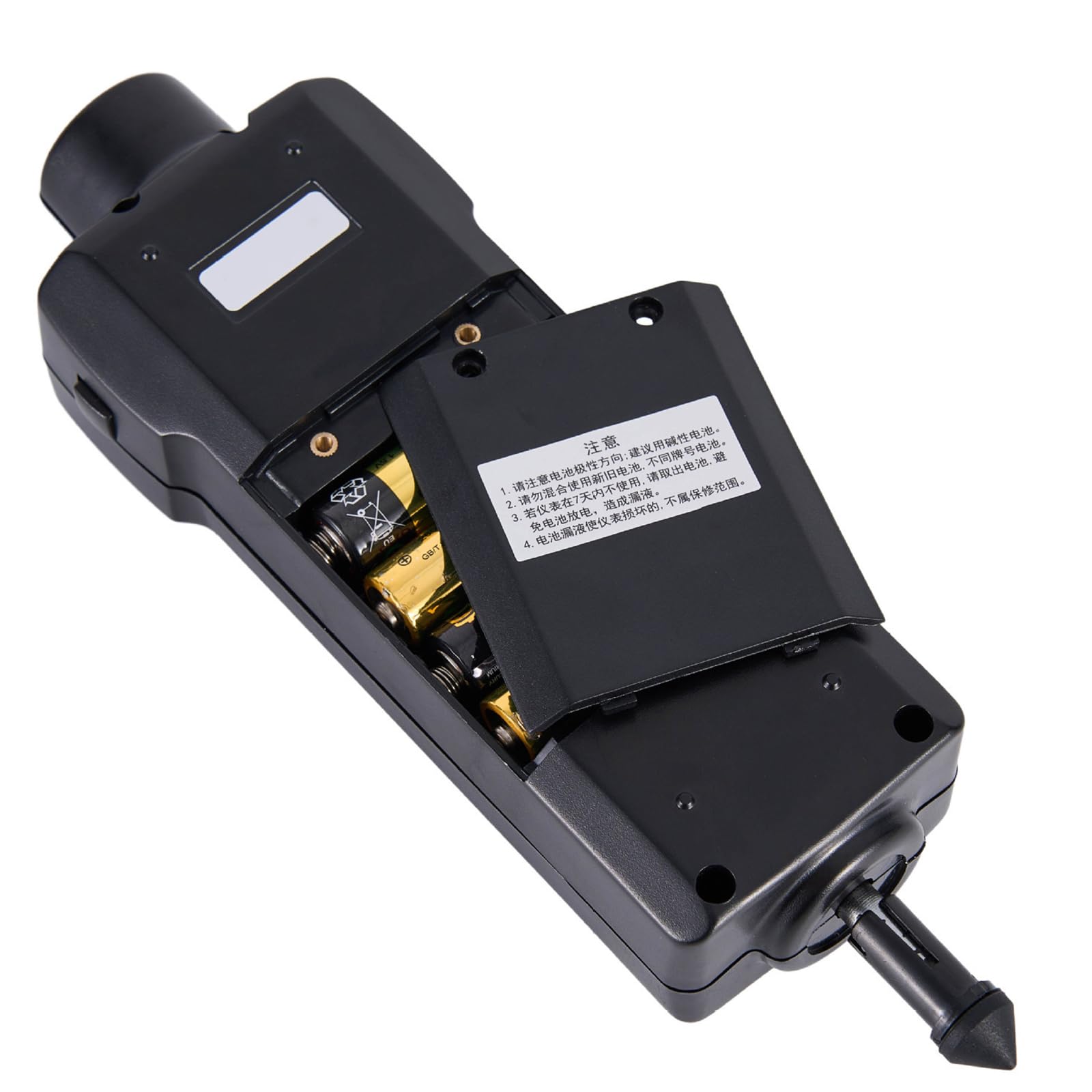 Digitales Kontakt-drehzahlmessgerät, Hand-drehzahlmesser Mit Kontakt- Und Fotosensor (2,5–99.999 U/min), Lineare Geschwindigkeitsmessung (m/min, Ft/min), Mit 4 Messspitzen, LCD-Display, Für